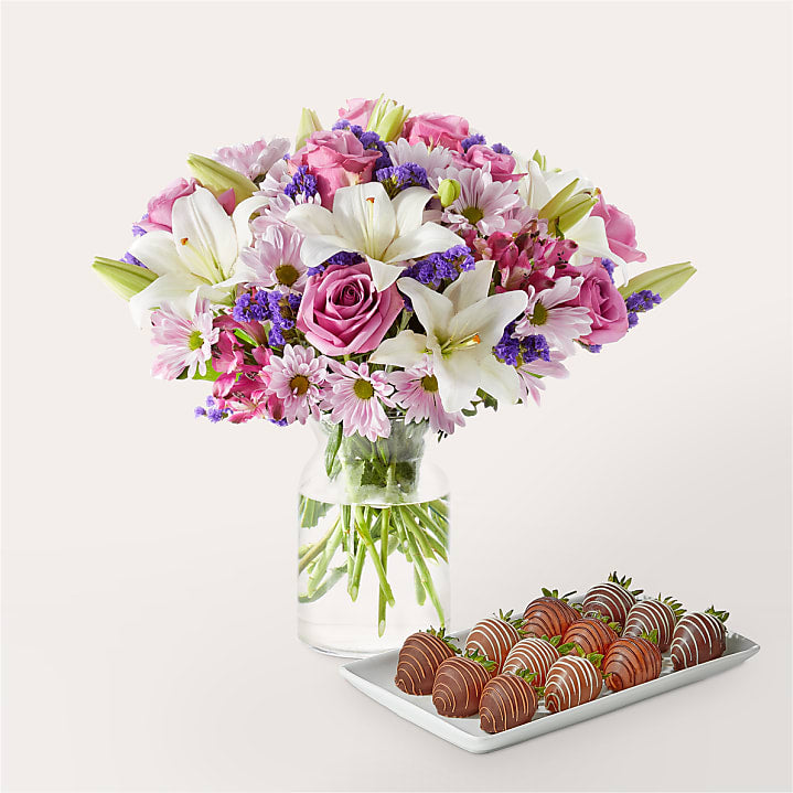 product image for Lavender Fields Bouquet and Berry Bundle