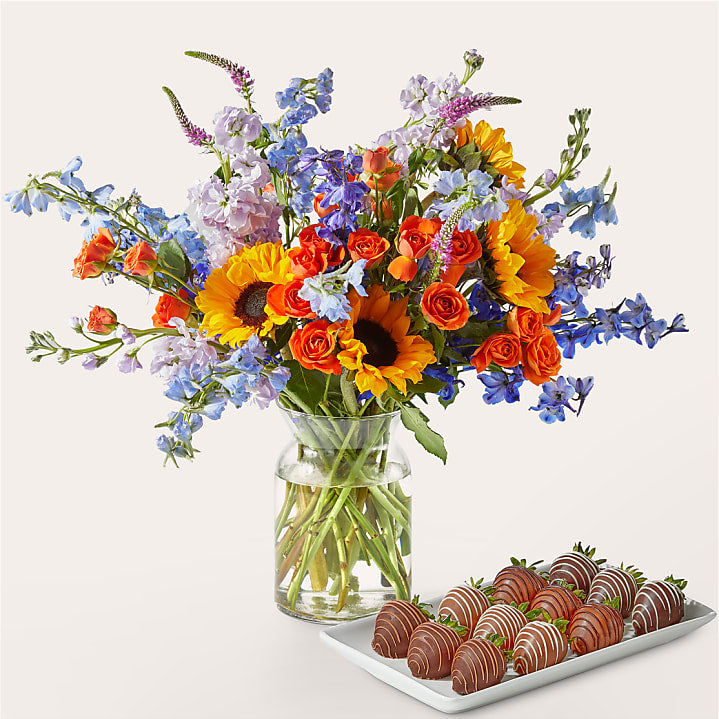 product image for The Full Nest Bouquet and Berry Bundle