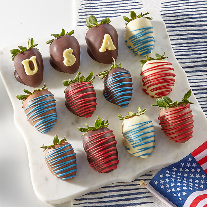 product image for One Dozen Patriotic Chocolate–Covered Strawberries