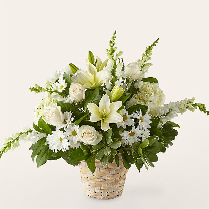 product image for Ivory Elegance Floral Basket