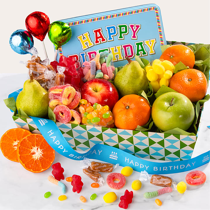 product image for Happy Birthday Fruit & Treats Basket